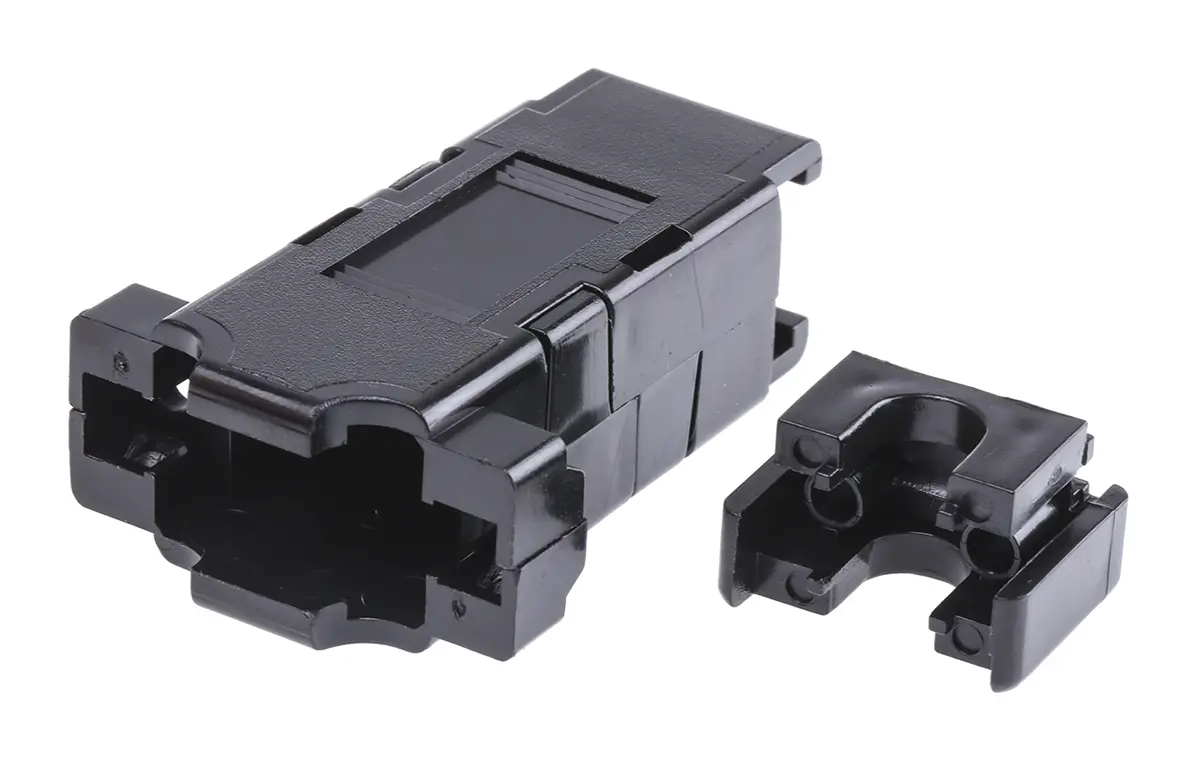Produktfoto 1 von FCT from Molex F1069 D-Sub-Gehäuse Gerade, 9-polig, D: D-Sub-Gehäuse, Schwarz, Größe E, aus ABS