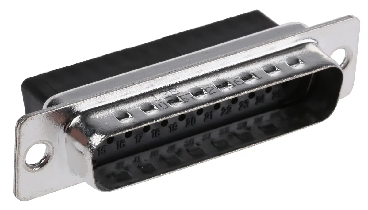 Produktfoto 1 von HARTING D-Sub D-Sub-Steckverbinder DS-3 Gerade, 25-polig, Kabel Stecker, mit Flansch