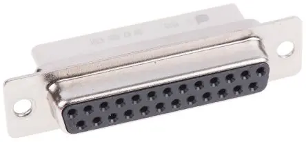 Produktfoto 1 von HARTING D-Sub D-Sub-Steckverbinder DS-3 Gerade, 25-polig, Kabel Buchse, mit Flansch