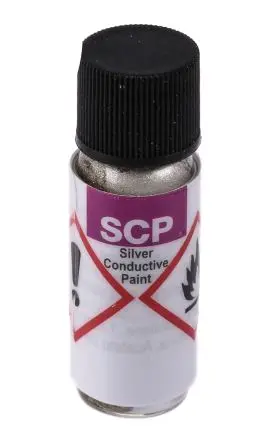 Produktfoto 1 von Electrolube SCP03B Leitlack 125 °C-max. Acryl Harz Leiterplatte, Elektronik Silber, Flasche 3 g