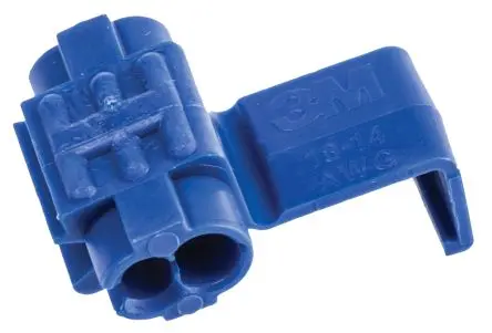 Produktfoto 1 von 3M Scotchlock 560B Spleißverbinder, Wasserhahn, Blau Isoliert, Ø 13.46 mm Zinn, Ges.L 20.32mm, 14 AWG max.