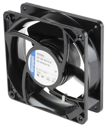 Produktfoto 1 von ebm-papst 4000 N Axiallüfter, Hülse, 230V ac / 16.5 W 717 mA, 2550 U/min, 145 m³/h 119 mm 119mm 38 mm
