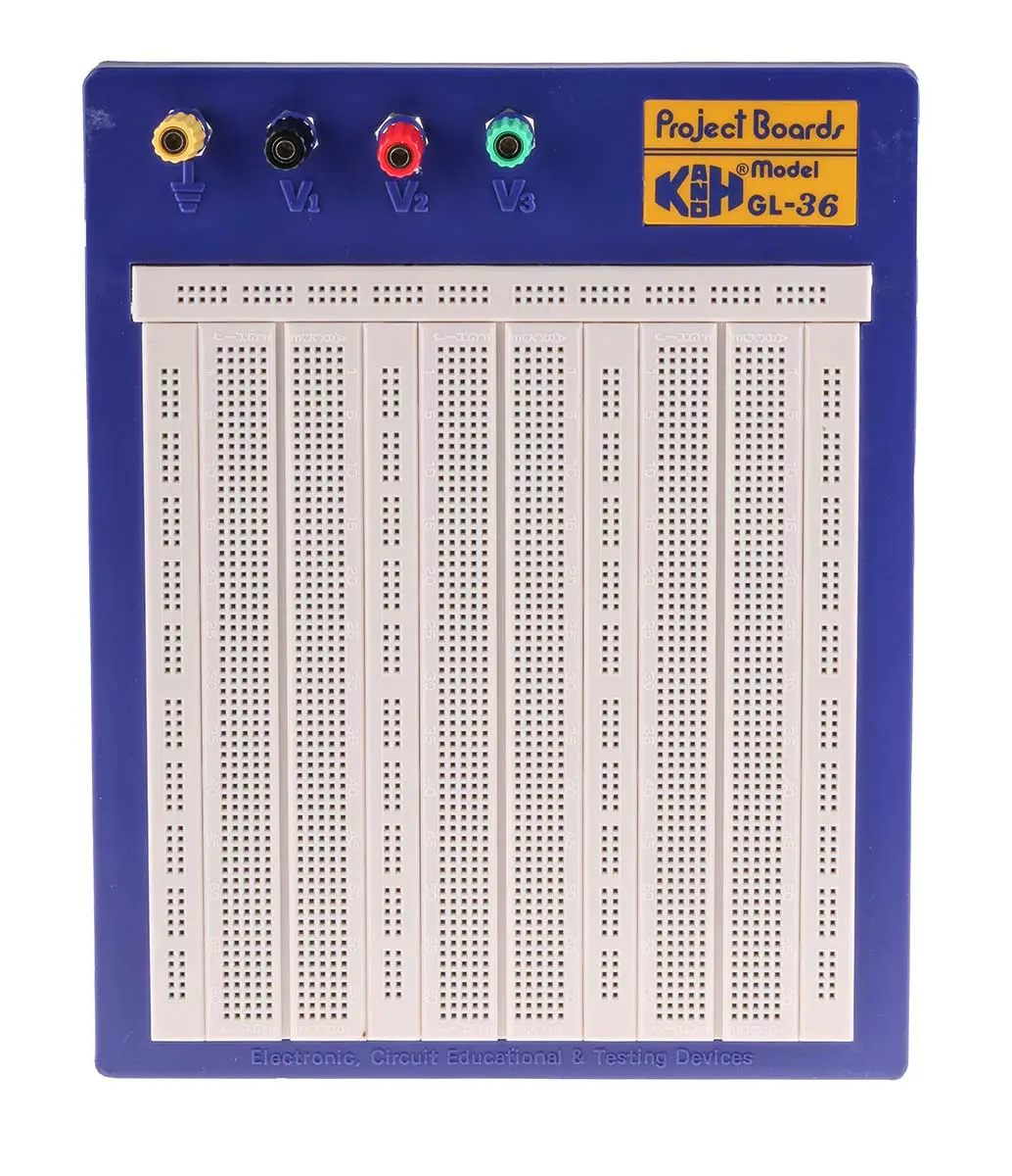 Produktfoto 1 von RS PRO Steckplatine, PCB-Stärke 21 mm, L. 240 mm, B. 195 mm, Versuchsaufbauplatine
