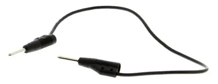 Produktfoto 1 von Hirschmann Test & Measurement Steckverbinder-Messleitung 6A Stecker / Stecker, Schwarz Polyvinylchlorid-isoliert 250 mm,