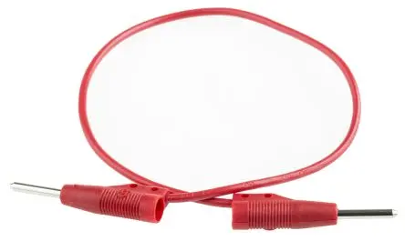 Produktfoto 1 von Hirschmann Test & Measurement Steckverbinder-Messleitung 6A Stecker / Stecker, Rot Polyvinylchlorid-isoliert 250 mm, 60V