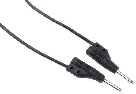 Produktfoto 1 von Hirschmann Test & Measurement Steckverbinder-Messleitung 6A Stecker / Stecker, Schwarz Polyvinylchlorid-isoliert 500 mm,