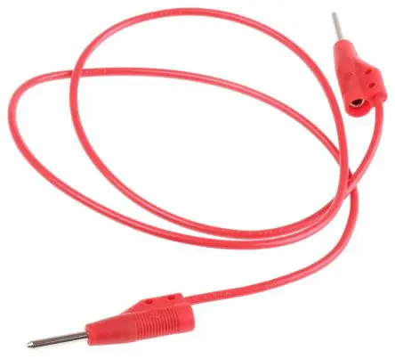 Produktfoto 1 von Hirschmann Test & Measurement Steckverbinder-Messleitung 6A Stecker / Stecker, Rot Polyvinylchlorid-isoliert 500 mm, 60V