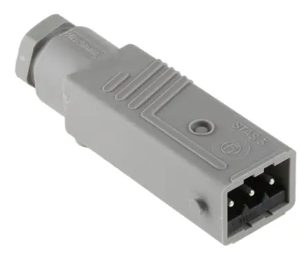 Produktfoto 1 von Hirschmann ST Leistungssteckverbinder Grau 3P+PE, 400V ac, Kabel Gerade IP54 16A