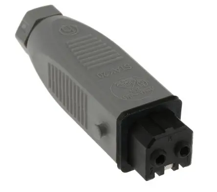 Produktfoto 1 von Hirschmann ST Stromversorgungssteckverbinder in robuster Ausführung Grau 2+PE, 250V, Kabel Gerade IP54 16A