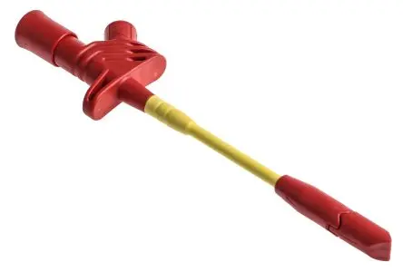 Produktfoto 1 von Hirschmann Test & Measurement 4 mm Greifklemme Rot 10A, Edelstahl Spitze, 1kV