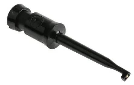 Produktfoto 1 von Hirschmann Test & Measurement Hakenklemme Schwarz Lot, Bronze Spitze 2 mm 6A, 60V dc