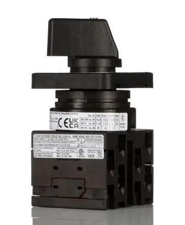 Produktfoto 1 von Eaton T0 Nockenschalter 20 A, 3, 1-phasig, 2-Stufen Drehen Schraube, 90 °-Wurfwinkel