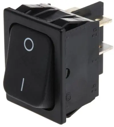 Produktfoto 1 von Marquardt Panel Wippschalter DPST Ein-Neutral-Ein Ein-Aus, 10A, IP40