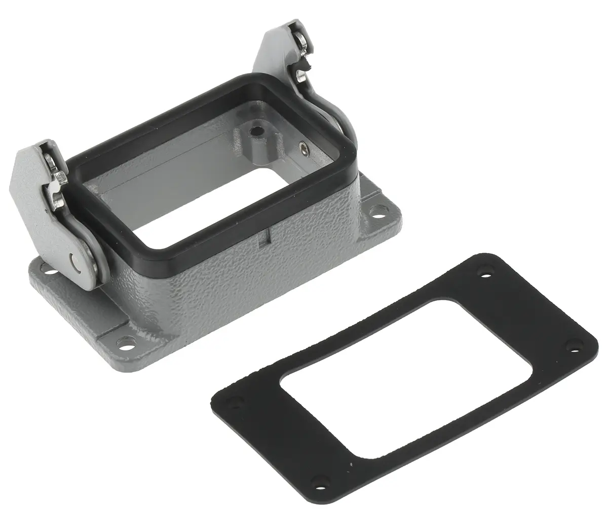 Produktfoto 1 von HARTING Han B Gehäuse für robusten Stromversorgungsstecker Einhebel 1, Schott 6B Steckverbindergehäuse, IP65