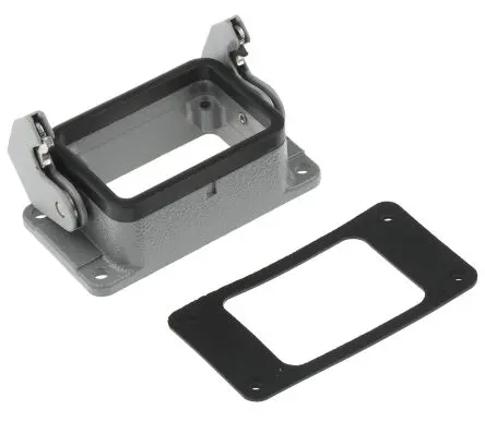 Produktfoto 1 von HARTING Han B Gehäuse für robusten Stromversorgungsstecker Einhebel 1, Anbaugehäuse 6B Steckverbindergehäuse, IP65