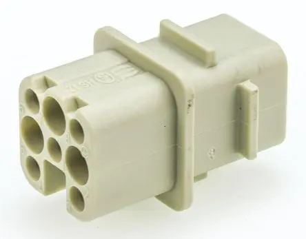 Produktfoto 1 von HARTING Han D Industrie-Steckverbinder Kontakteinsatz Buchse, 8-polig 10A, Kabel, Steckverbindereinsatz