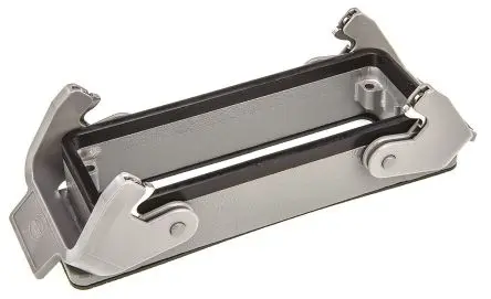 Produktfoto 1 von HARTING Han B Gehäuse für robusten Stromversorgungsstecker Doppelter Hebel 2, Schott 24B Anbaugehäuse, IP65
