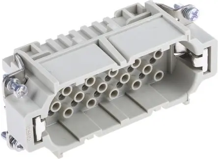 Produktfoto 1 von HARTING Han D Industrie-Steckverbinder Kontakteinsatz Stecker, 41-polig 10A, Kabel, Steckverbindereinsatz