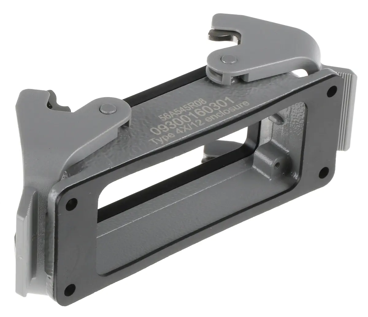 Produktfoto 1 von HARTING Han B Gehäuse für robusten Stromversorgungsstecker Doppelter Hebel 2, Schott 16B Steckverbindergehäuse, IP65