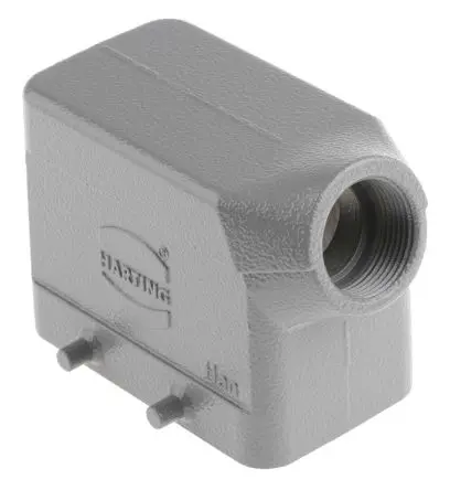 Produktfoto 1 von HARTING Han B Kappe für robusten Stromversorgungsstecker 2 Hebel 2, Anschlusshaube 10B Steckverbinderkappe, IP65
