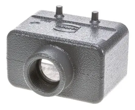 Produktfoto 1 von HARTING Han B Kappe für robusten Stromversorgungsstecker 2 Hebel 2, Anschlusshaube 10B Steckverbinderkappe, IP65