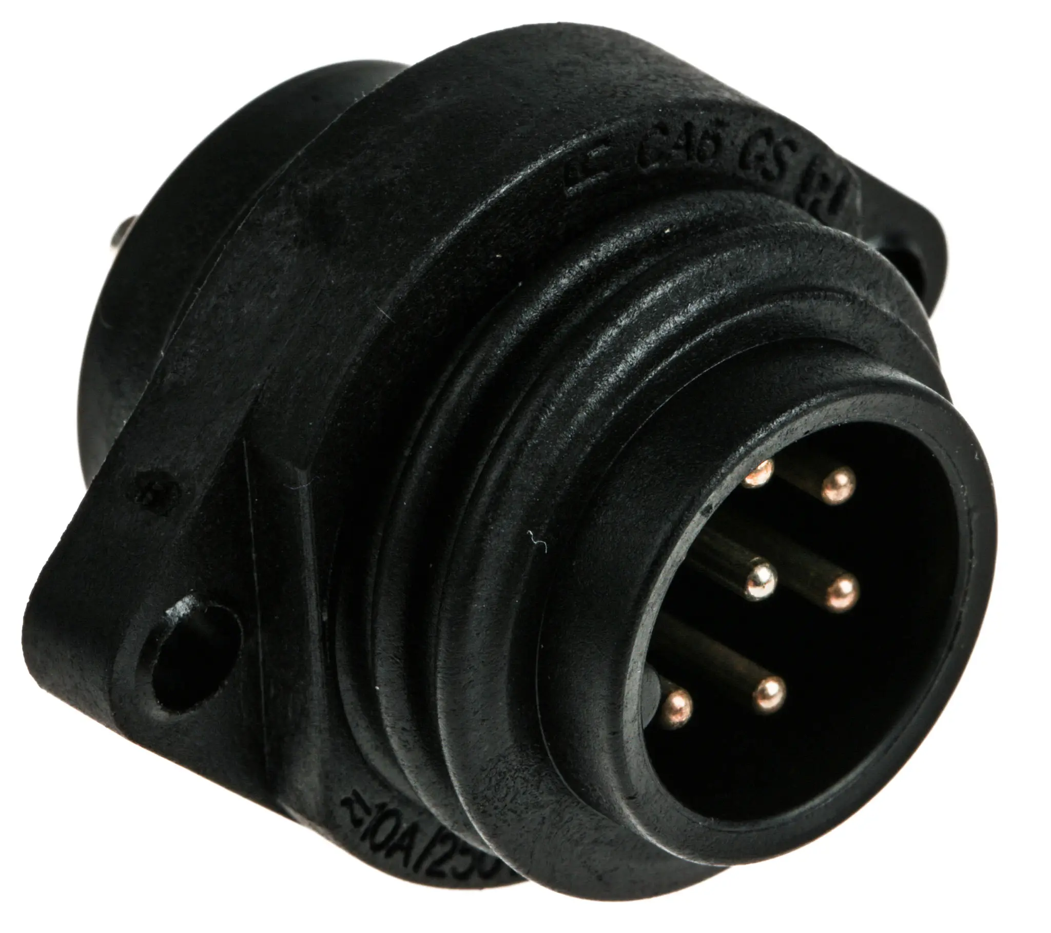 Hirschmann CA 21.8 21.8 mm Rundsteckverbinder Stecker 6-polig Stecker 10A Flanschmontage IP40