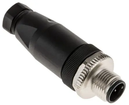 Produktfoto 1 von binder 713 20 M12 Rundsteckverbinder Stecker 4-polig Stecker 4A Kabel IP67