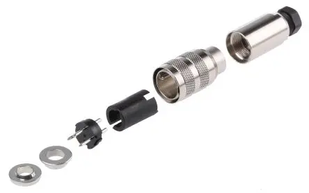 Produktfoto 1 von binder 423 18.5 mm M16 Rundsteckverbinder Stecker 3-polig Stecker 7A Kabel IP67