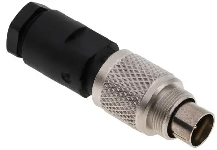 Produktfoto 1 von binder 712 11.5 mm M9 Rundsteckverbinder Stecker 5-polig Stecker 3A Kabel IP67