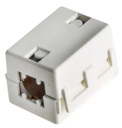 Produktfoto 1 von Rotronic EMV Ferrithülse, Typ Kabelrohr, für Kabel-Ø 10 mm, Ferrit, 120 Ω @ 100MHz Zum Öffnen 24.5 mm 23.5 mm 32 mm 1