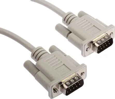 Produktfoto 1 von Roline Serielles Kabel / D-Sub, 9-polig Stecker / DB9 Stecker, 1.8 m Polyvinylchlorid, Grau, No
