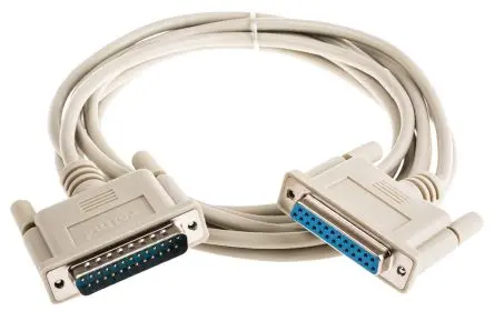 Produktfoto 1 von Roline SUB-D Serielles Kabel / D-Sub, 25-polig Stecker / DB25-Stecker Buchse, 9 m Polyvinylchlorid, Grau, UL