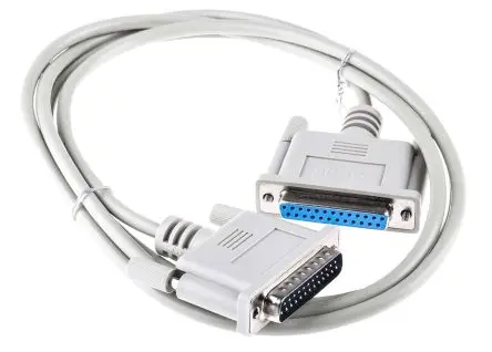 Produktfoto 1 von Roline Serielles Kabel / D-Sub, 25-polig Stecker / DB25-Stecker Buchse, 1.8 m Polyvinylchlorid, Grau, RS232