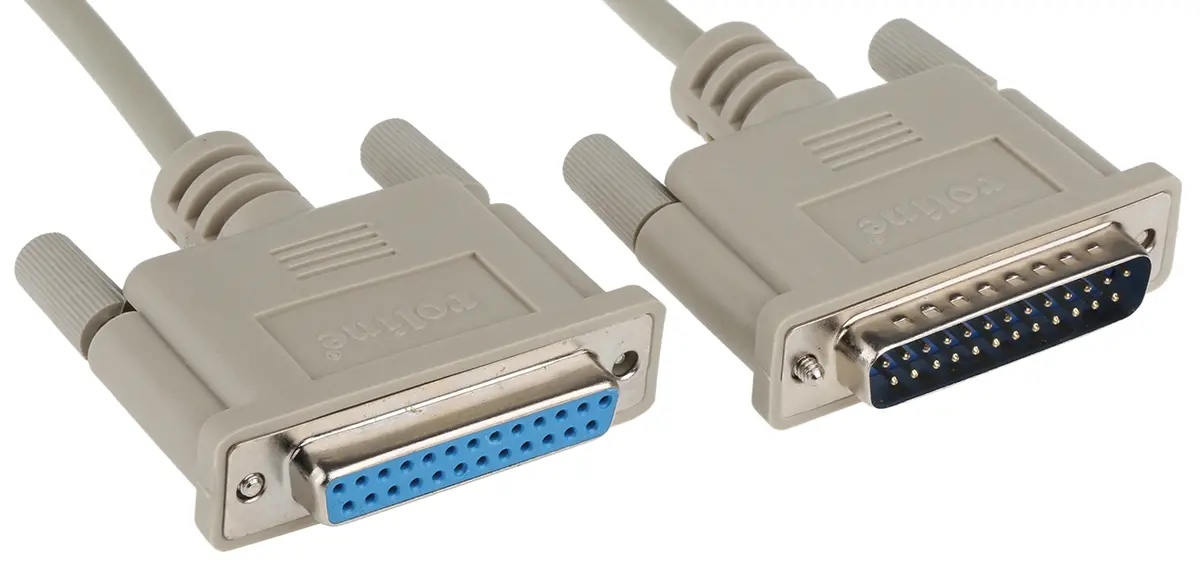 Produktfoto 1 von Roline SUB-D Serielles Kabel / DB25-Stecker Stecker / DB25-Stecker Buchse, 3 m Polyvinylchlorid, Grau, UL