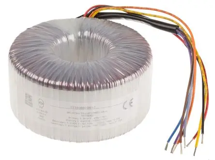 Produktfoto 1 von RS PRO Ringkerntransformator, Primär 2 x 115 V ac / Sekundär 2 x 115 V ac 2 Ausg. 300 VA 2.7 kg 60 Hz 50 Hz