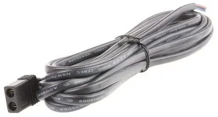 Produktfoto 1 von ebm-papst Konfektioniertes Netzkabel für AC-Kompaktlüfter mit Stift 2,8/3,0 x 0,5 mm, Maße 0.5 mm, L. 3000 mm