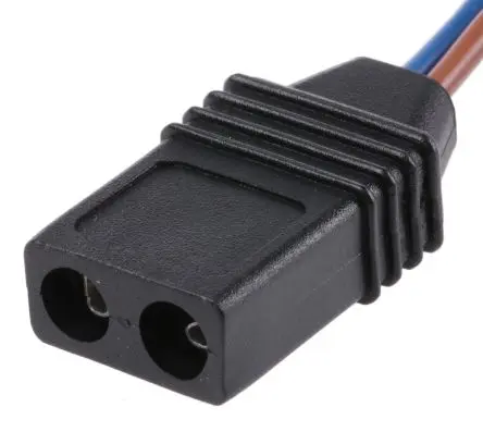Produktfoto 1 von ebm-papst Konfektioniertes Netzkabel für AC-Kompaktlüfter mit Stift 2,8/3,0 x 0,5 mm, Maße 0.5 mm, L. 1500 mm