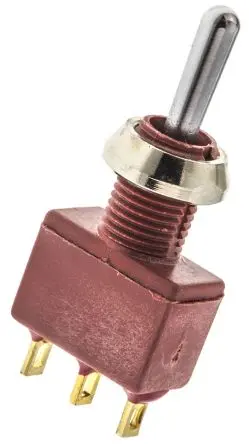 Produktfoto 1 von C & K Panel Kippschalter 1-poliger Umschalter, Ein-Aus-Ein, 28 V dc, 125 V ac, 7.5A, IP57, Lot