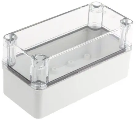 Produktfoto 1 von Fibox Piccolo; Gehäuse; Polycarbonat; Grau; IK08 IP66, IP67 Breite 80 mm Höhe 85 mm Länge 170 mm