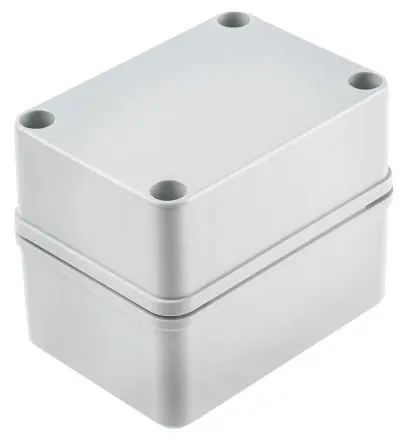 Produktfoto 1 von Fibox Piccolo; Gehäuse; Polycarbonat; Grau; IK08 IP67, IP66 Breite 80 mm Höhe 85 mm Länge 110 mm