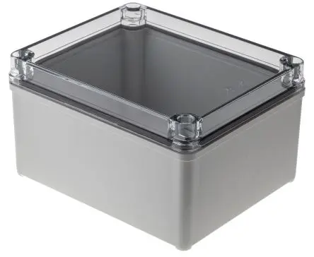 Produktfoto 1 von Fibox Piccolo; Gehäuse; Polycarbonat; Grau; IK08 IP66, IP67 Breite 140 mm Höhe 95 mm Länge 170 mm