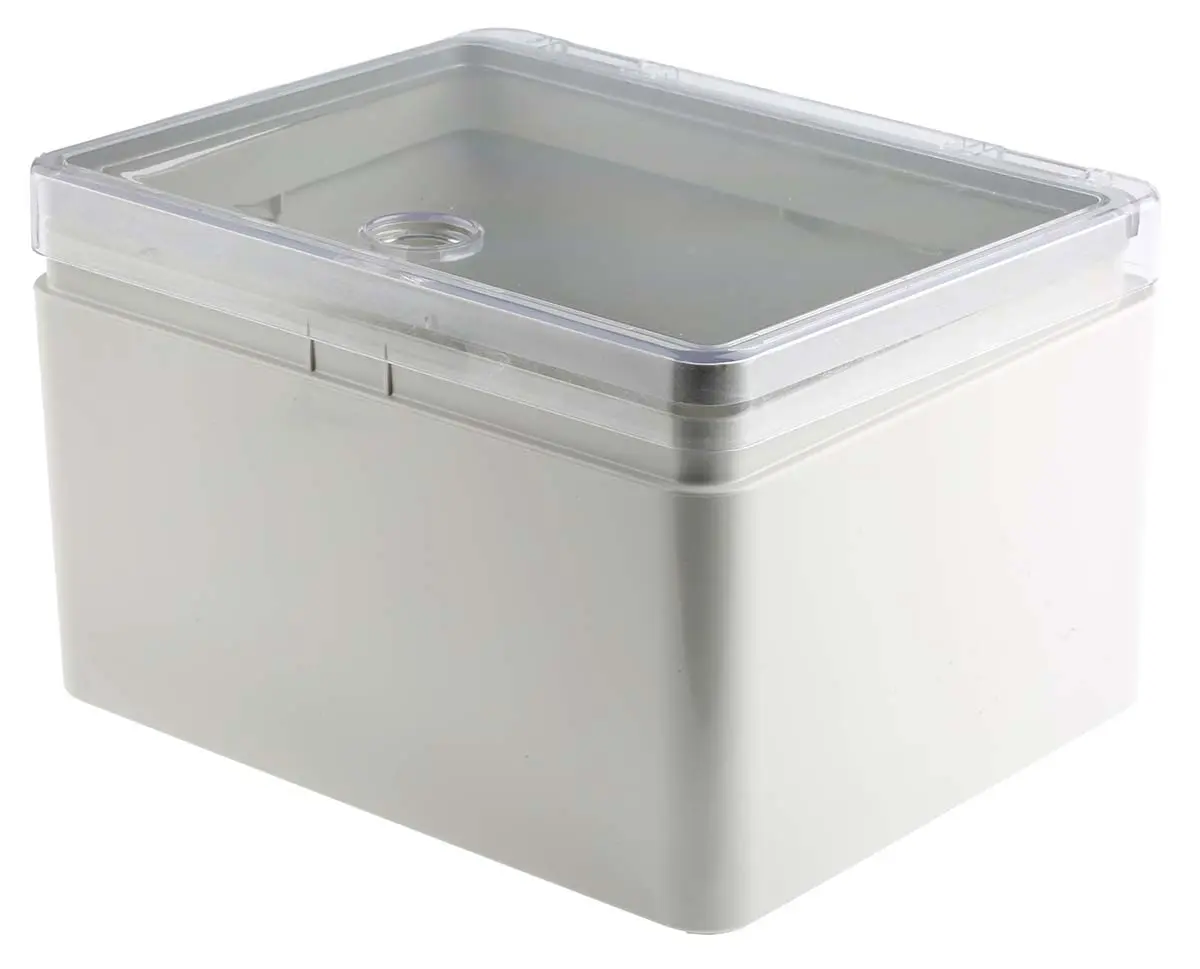Produktfoto 1 von Rose Mini Polyglass ABS Wandanschlusskasten Grau IP65 Transparente Tür, HxBxT 250 mm, 200 mm x 150 mm