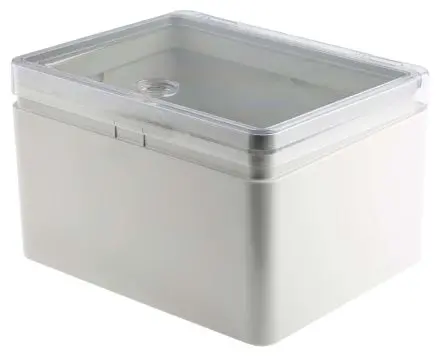 Produktfoto 1 von Rose Mini Polyglass ABS Wandanschlusskasten Grau IP65 Transparente Tür, HxBxT 250 mm, 200 mm x 150 mm