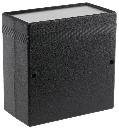 Produktfoto 1 von Hammond, Schalengehäuse, Schwarz, Schwer entflammbares ABS, IP54 85.2 mm, 158.7 mm, 160.4 mm, 1598