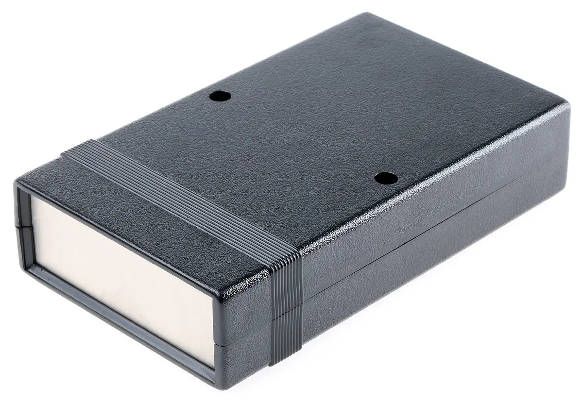 Produktfoto 1 von Hammond, Schalengehäuse, Schwarz, Schwer entflammbares ABS, IP54 35 mm, 156.5 mm, 93.4 mm, 1598