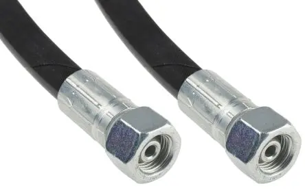 RS PRO Hydraulikschlauch, konfektioniert Nylon Innen ø 6.35 mm, 500mm, max. 210 bar, 100 °C, -40 °C