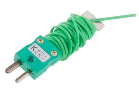 Produktfoto 1 von RS PRO Perfluoralkoxyalkan Thermoelement mit offener Messstelle Typ K x 2 m → 220 °C