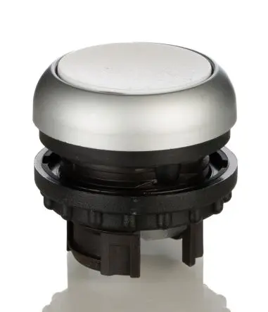Produktfoto 1 von Eaton RMQ Titan M22 Druckschalter Ø 22 mm, Weiß Tastend Rund Rund Kunststoff, IP67