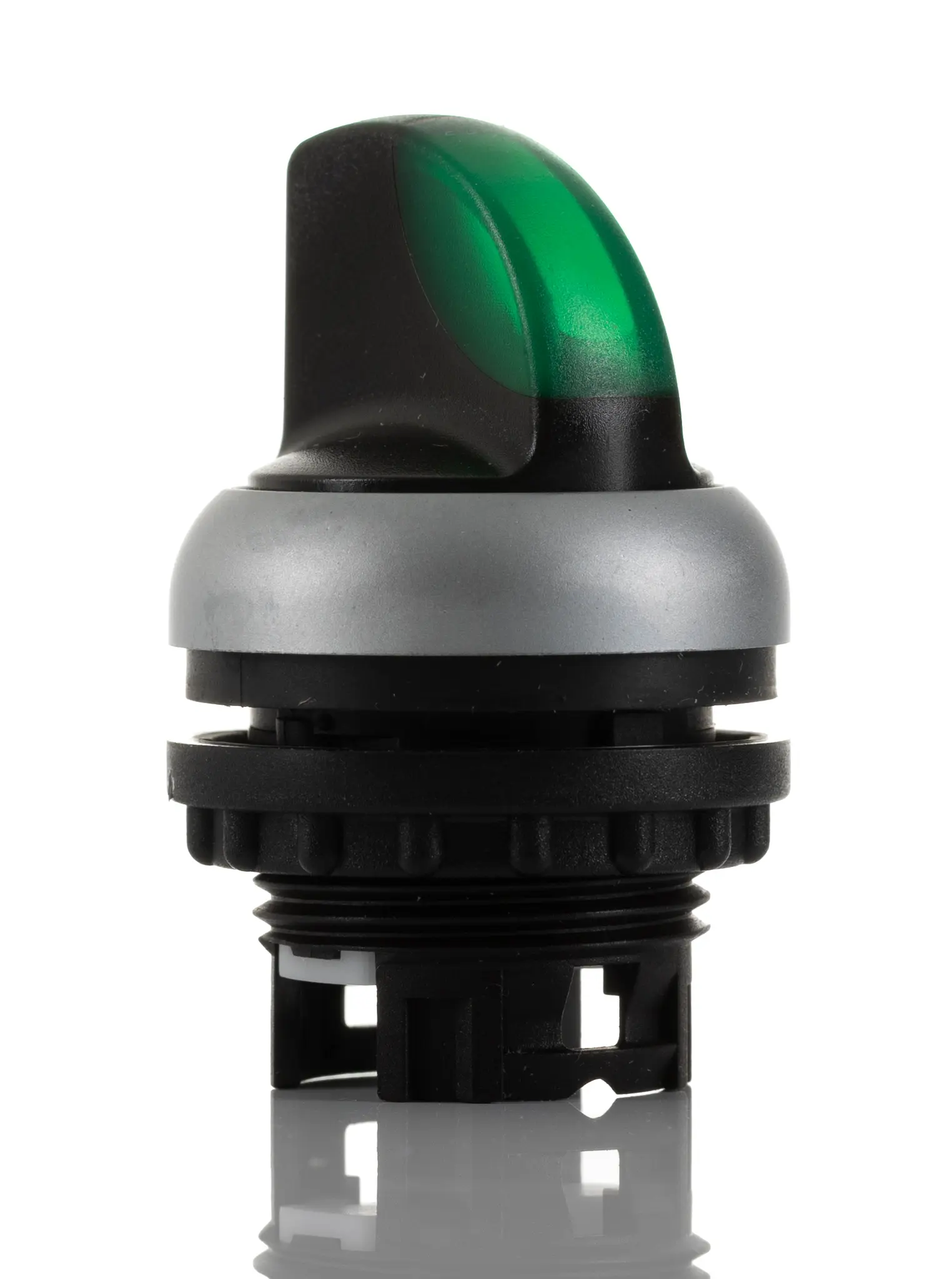 Produktfoto 1 von Eaton RMQ Titan Wählschalterkopf Beleuchtet Grün 2-Positionen 23mm Wahlschalter Rastend