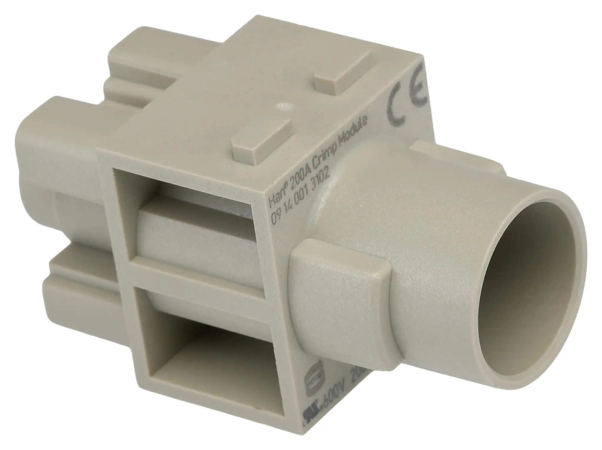 Produktfoto 1 von HARTING Han-Modular Robustes Power Steckverbinder-Modul, 1-polig 200A Buchse, Steckverbindermodul Crimp für